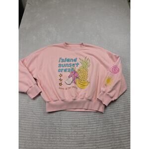 Cotton On Sweatshirt Womens Medium Island Sunset Craze